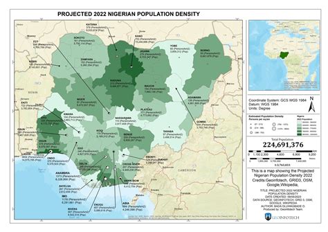 Nigeria: cities with the largest population 2022 .